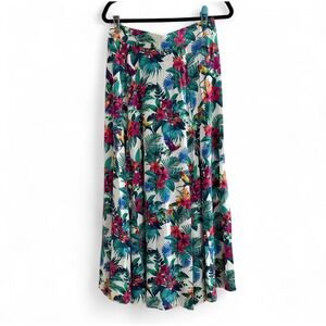 NEW Tommy Bahama Jungle Tropical Floral‎ Long Midi Skirt Women's Small 4/6 $148